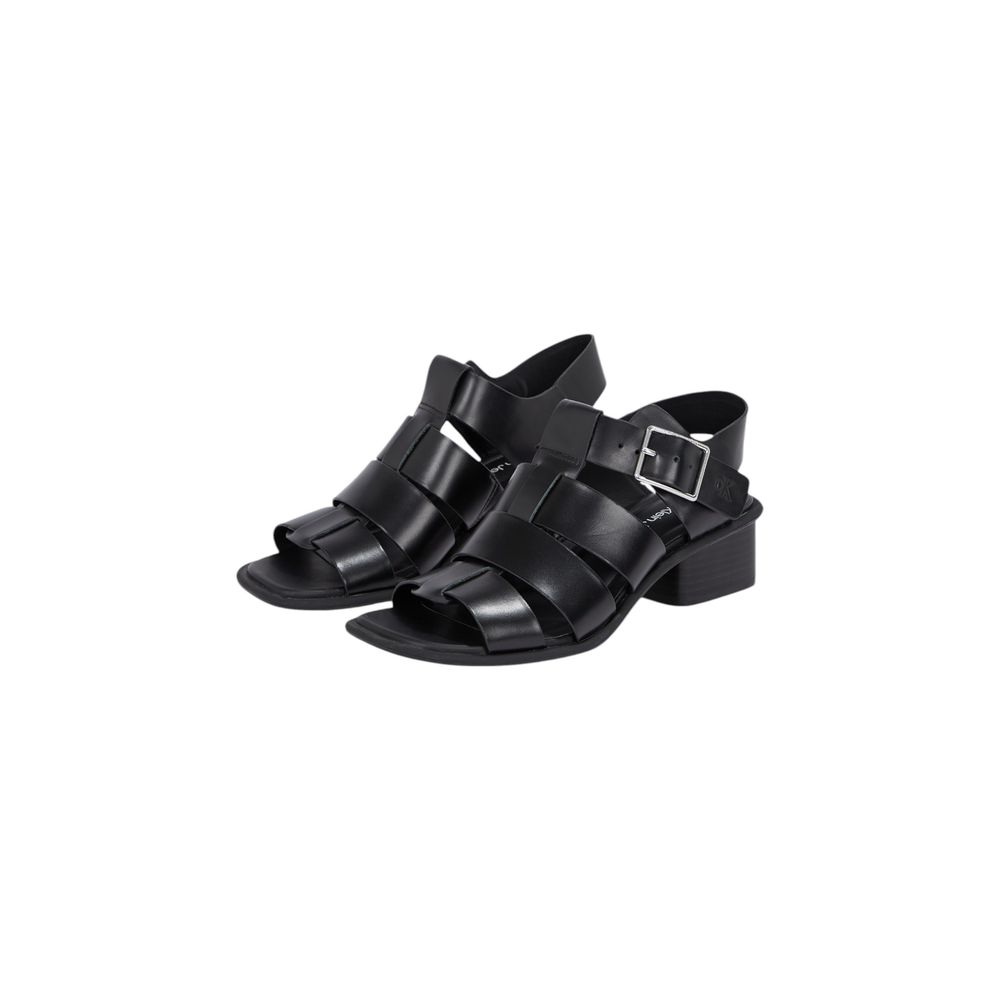 Calvin Klein Jeans Black Polyester Flat Sandals 1728,71956299936,Black,Calvin Klein Jeans,EU38/US8,EU39/US9,EU40/US10,Flat - Sandals - Shoes,New with tags,Sandals - Shoes,Shoes,Women