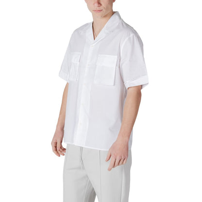 Antony Morato White Lyocell Shortsleeve Shirt