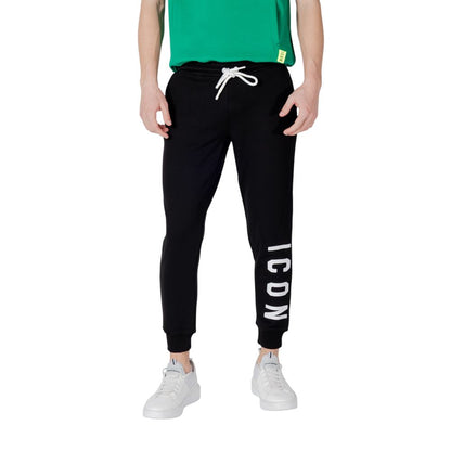 Icon Black Cotton Joggers (Workout Pants) 1728,71956299936,Black,Clothing,Icon,IT42 | XS,IT44 | S,Joggers (workout pants) - Sportswear - Clothing,Men,New with tags,Sportswear - Clothing