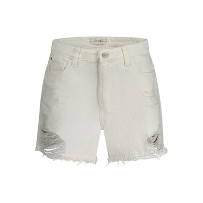 Guess Jeans White Cotton Short