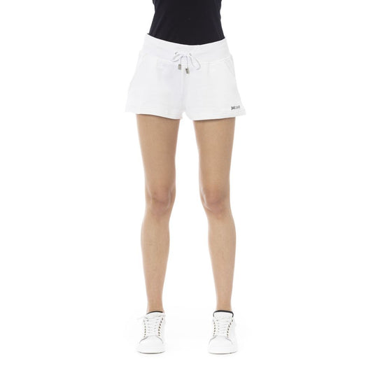 Just Cavalli White Cotton Women's Sweat Shorts