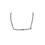 Karl Lagerfeld Black Elastane Swimwear triangle swimsuit with logo straps, clip closure, and contrasting details