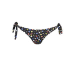 Karl Lagerfeld Black Elastane Swimwear with adjustable straps and logo design, featuring swim briefs for stylish beachwear.