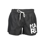Karl Lagerfeld Black Polyester Swimwear