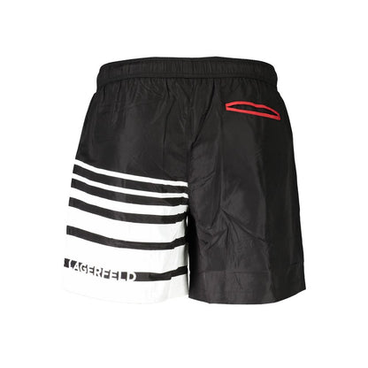 Karl Lagerfeld Black Polyester Swimwear
