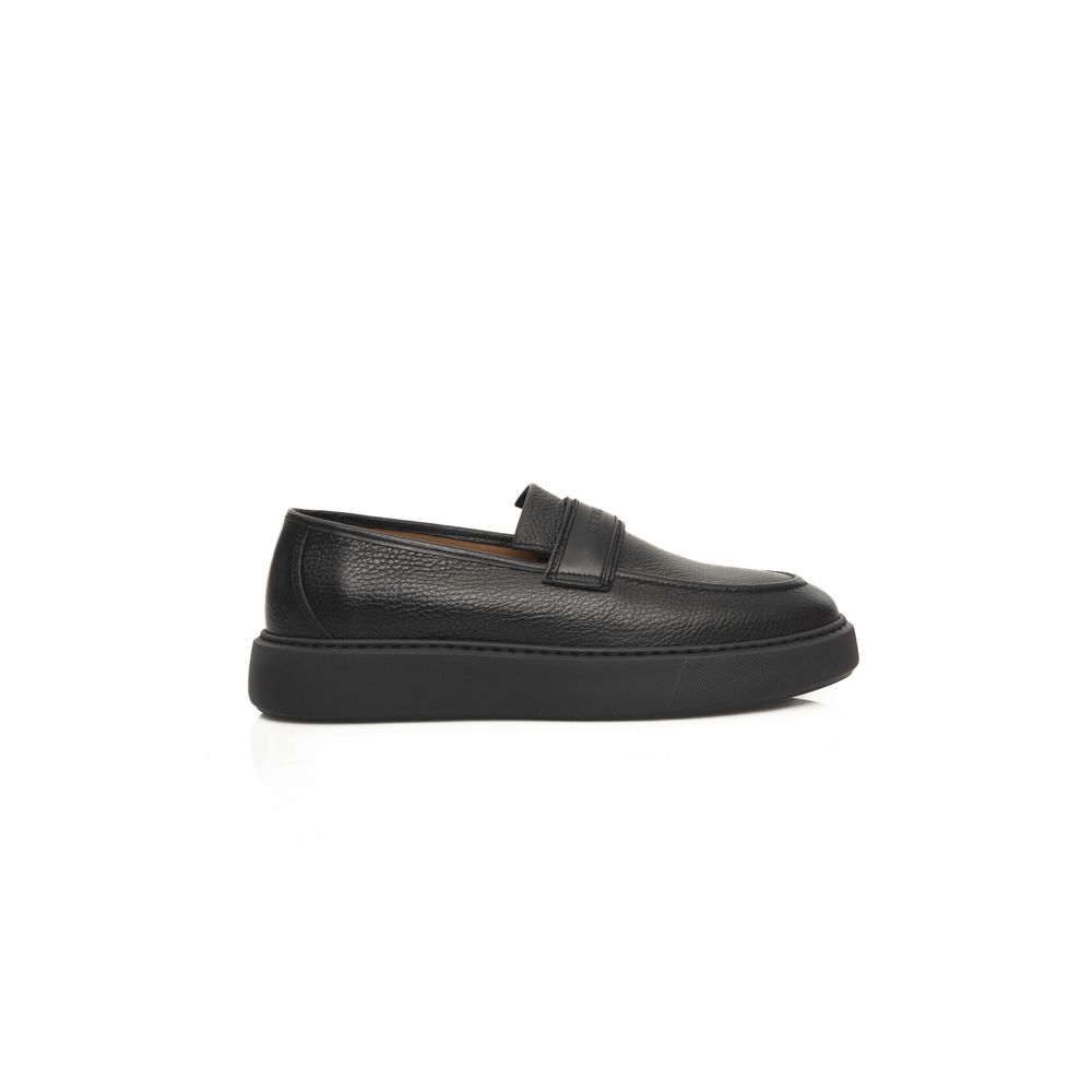 Cerruti 1881 Black Leather Men's Loafer