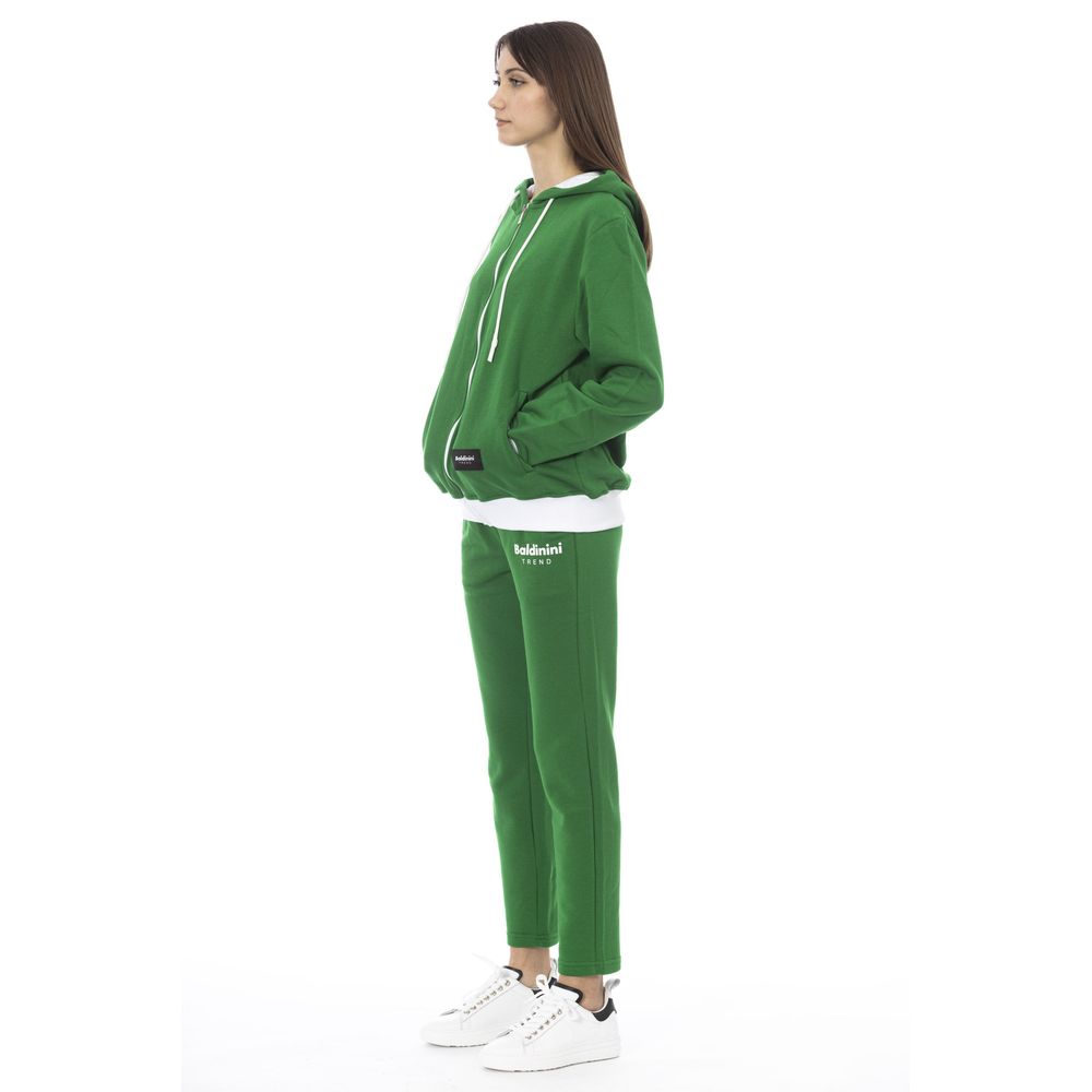 Baldinini Trend Green Cotton Women Sweater