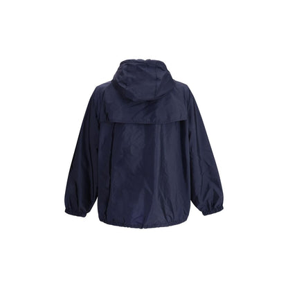 Prada Blue Recycled Polyamide Shell Jacket