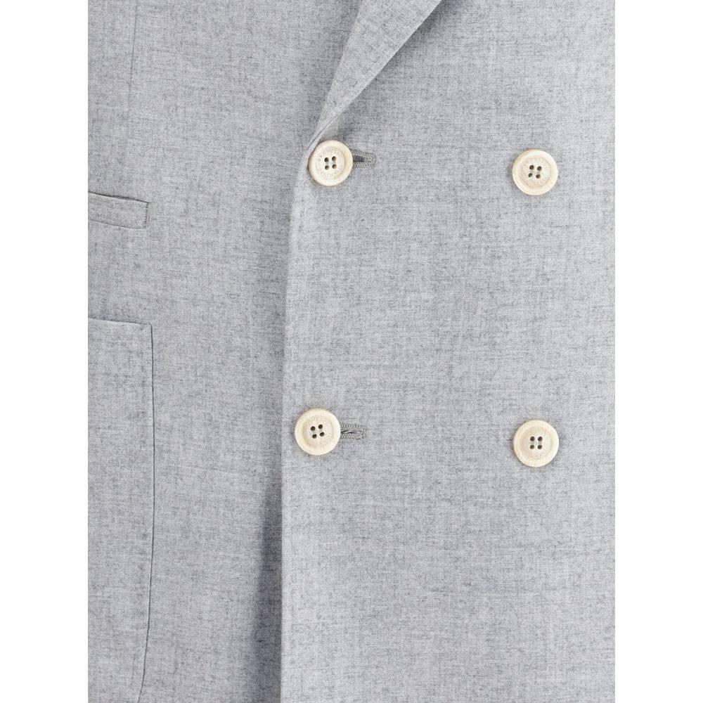 Brunello Cucinelli Gray Wool Blazer