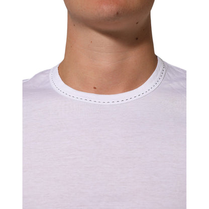 Dolce & Gabbana White Cotton Crew Neck Underwear Tee T-shirt