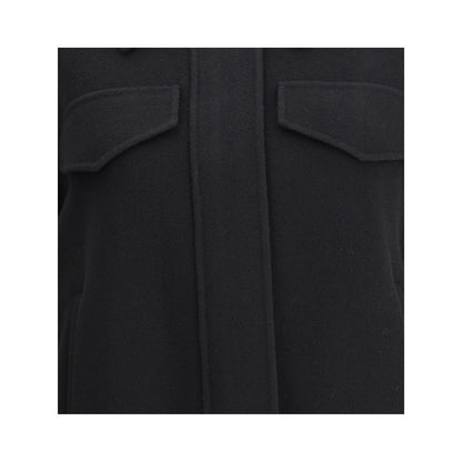 Max Mara Black Wool Cloacks