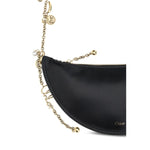 Chloé Icons Shoulder Bag with gold chain and charms, crafted from lambskin nappa leather.