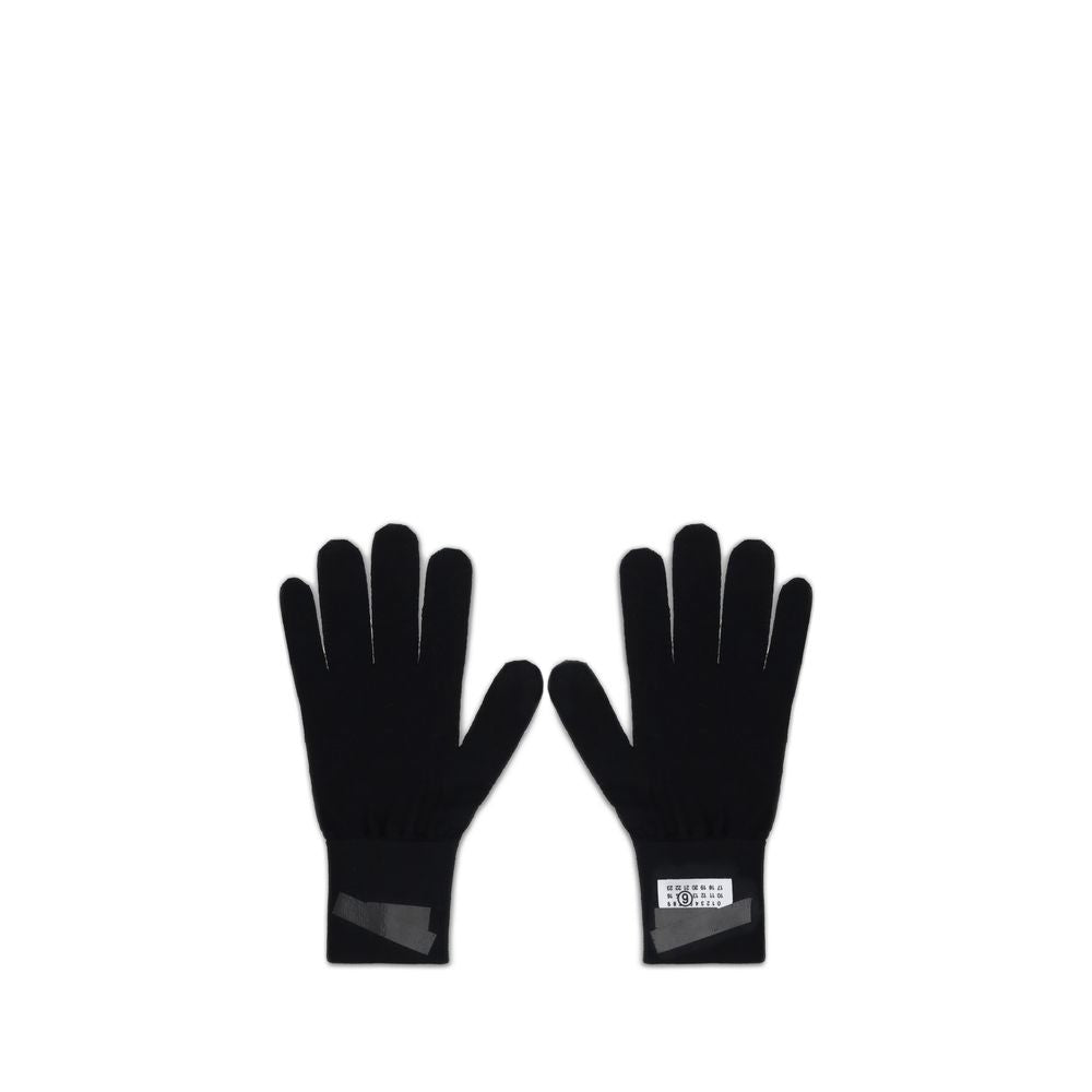 MM6 Black Wool Gloves