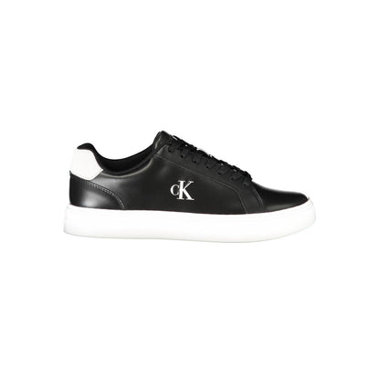 Calvin Klein Black Polyurethane Men Sneaker 1728,67403481248,Athletic - Sneakers - Shoes,Black,Calvin Klein,EU40/US7,EU41/US8,EU42/US9,EU43/US10,EU44/US11,EU45/US12,EU46,Men,New with tags,Shoes,Sneakers - Shoes