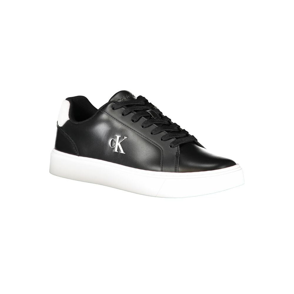 Calvin Klein Black Polyurethane Men Sneaker 1728,67403481248,Athletic - Sneakers - Shoes,Black,Calvin Klein,EU40/US7,EU41/US8,EU42/US9,EU43/US10,EU44/US11,EU45/US12,EU46,Men,New with tags,Shoes,Sneakers - Shoes
