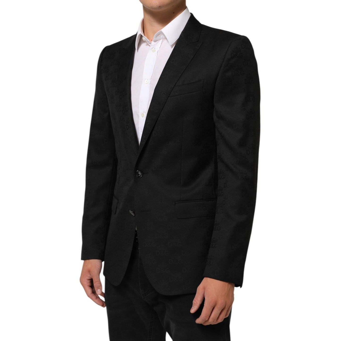 Dolce & Gabbana Black MARTINI 2 Buttons Suit Jacket Blazer