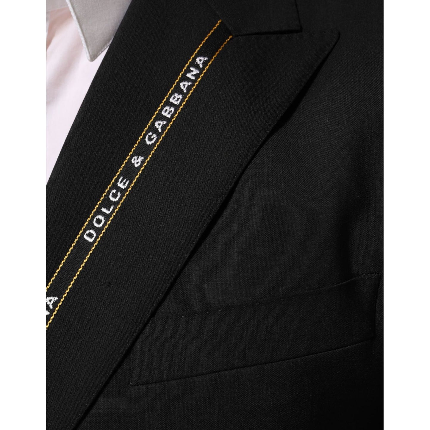 Dolce & Gabbana Black SICILIA Double Breasted Jacket Blazer