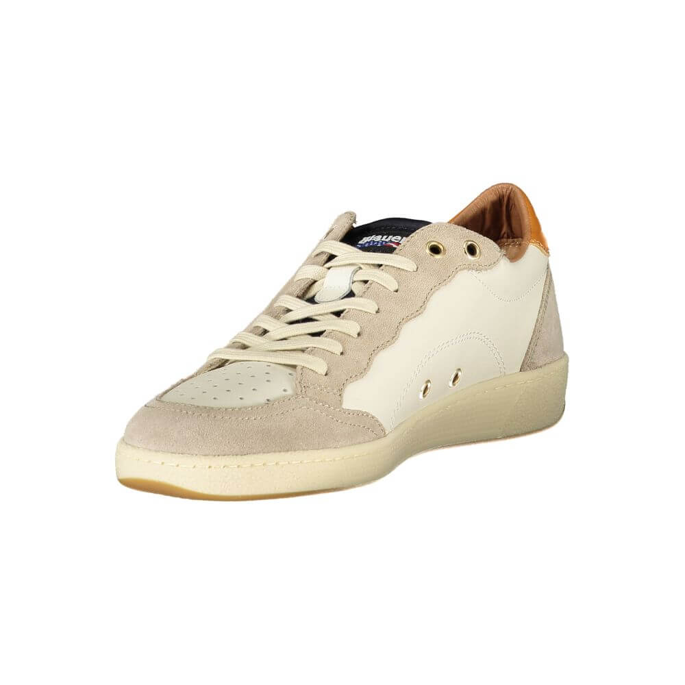 Blauer White Leather Men Sneaker 1728,67403481248,Blauer,EU40/US7,EU41/US8,EU42/US9,EU43/US10,EU44/US11,EU45/US12,EU46,Men,New with tags,Shoes,Sneakers - Shoes,White