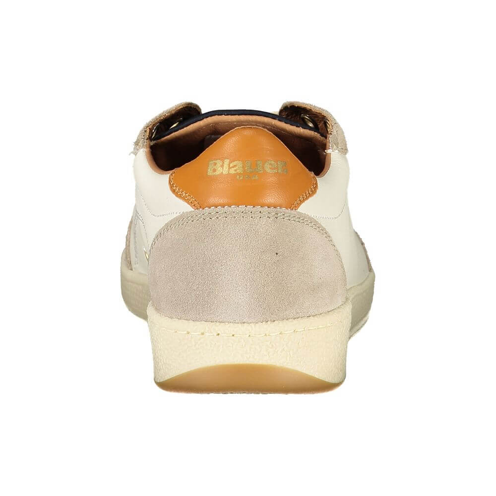 Blauer White Leather Men Sneaker 1728,67403481248,Blauer,EU40/US7,EU41/US8,EU42/US9,EU43/US10,EU44/US11,EU45/US12,EU46,Men,New with tags,Shoes,Sneakers - Shoes,White