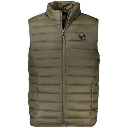 Cavalli Class Verde Polyester Men's Jacket 1728,67403481248,Cavalli Class,Clothing,Green,Jackets & Coats - Clothing,L,M,Men,New with tags,S,Sleveless Jacket - Jackets & Coats - Clothing,XL,XXL
