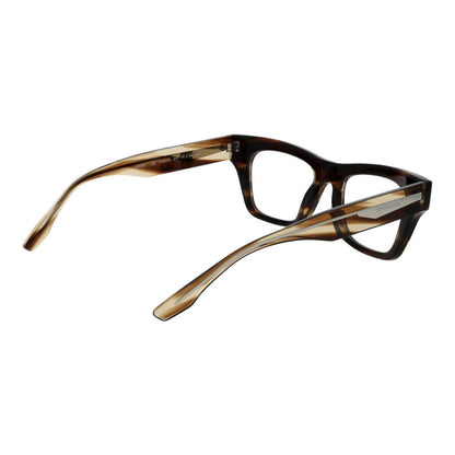Trussardi Brown Acetate Glasses (Frames) for women, full-rim rectangle style, lens width 51mm, frame color brown, no spring hinge, with branded case.