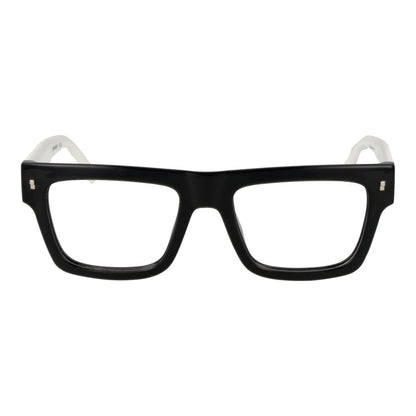 Dsquared² Black Cellulose Propionate Glasses (Frames) for men, full-rim, rectangle style, 53-19-145, with branded case included.