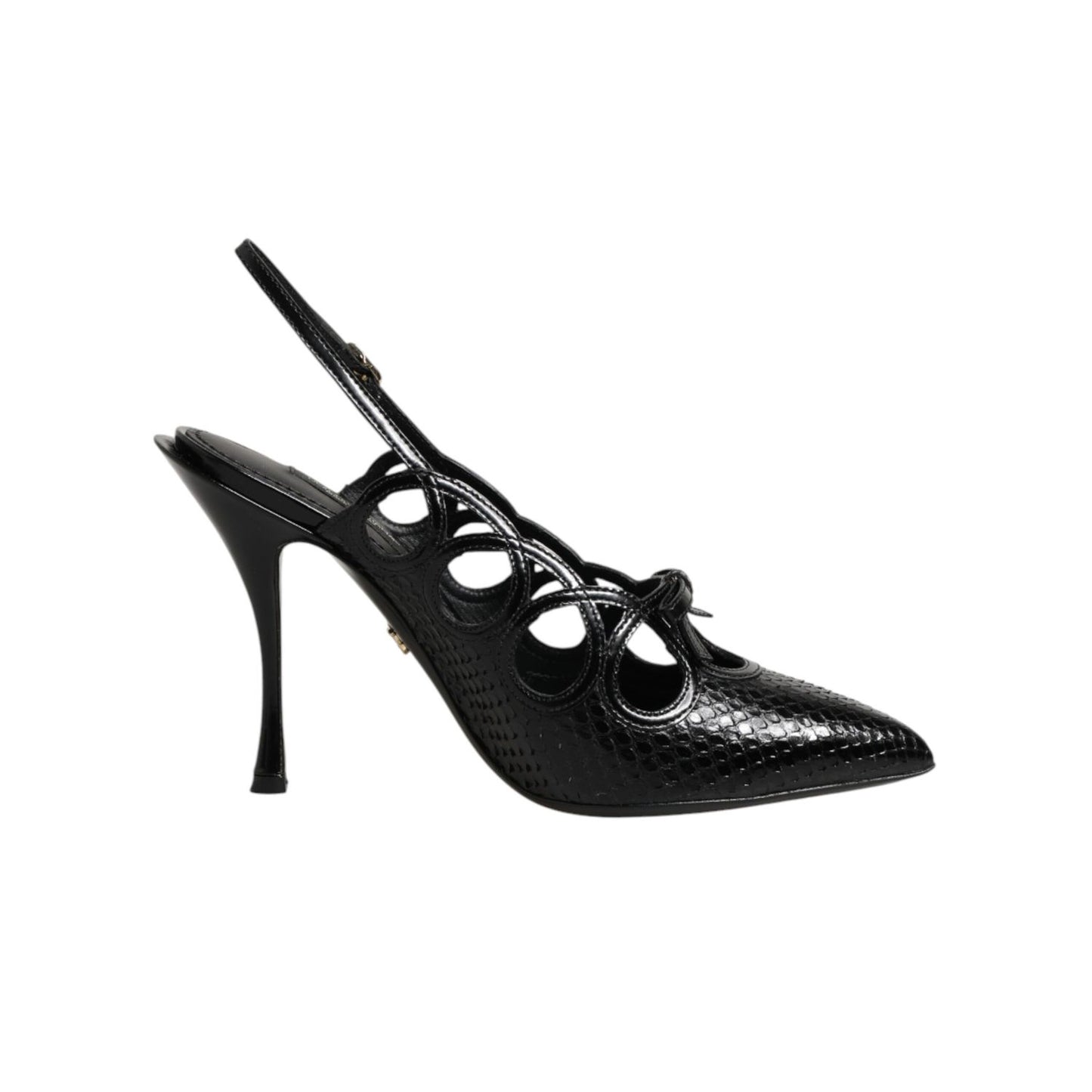 Dolce & Gabbana Leather High Heels Slingback Shoes