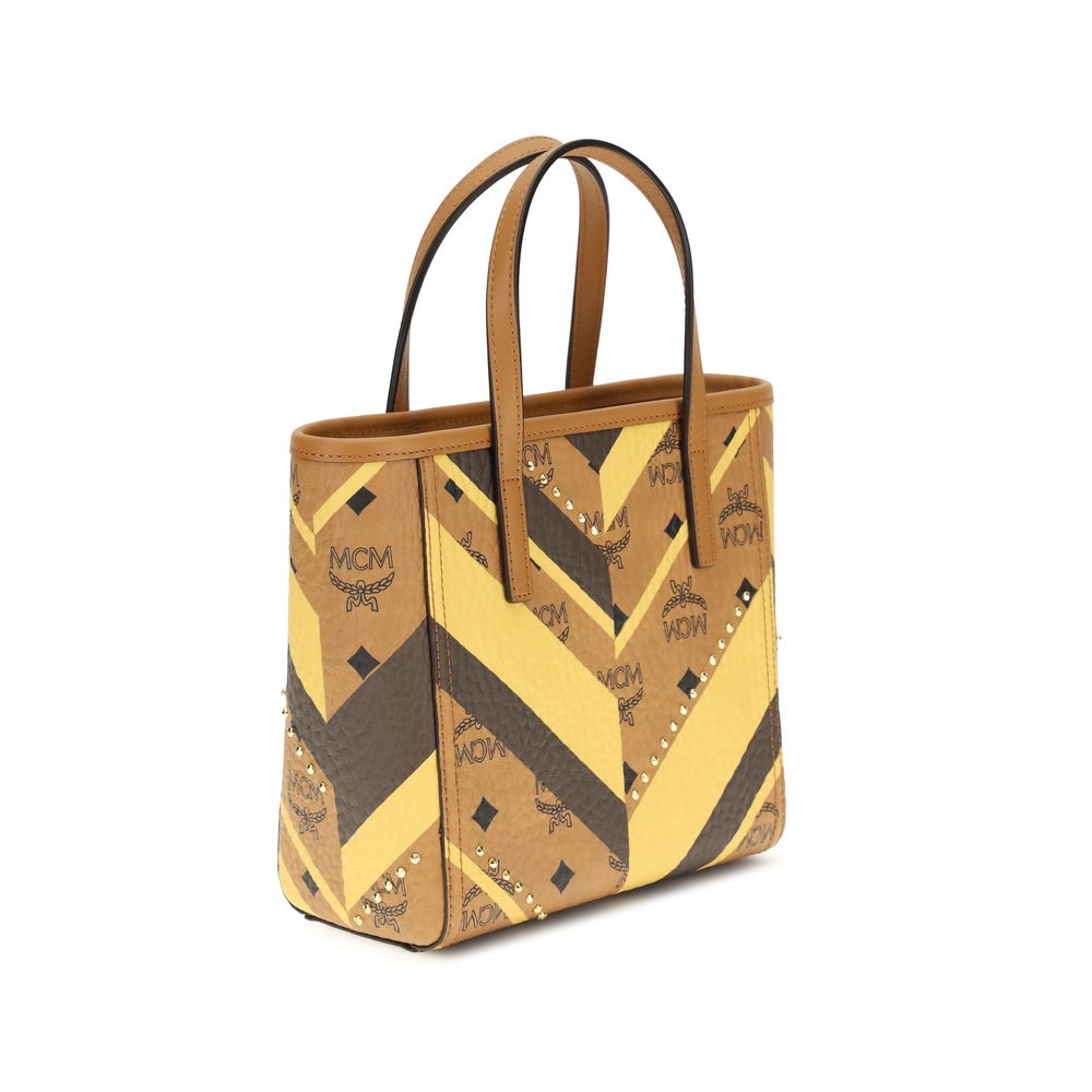 MCM Multicolor Fabric Shoulder Bag