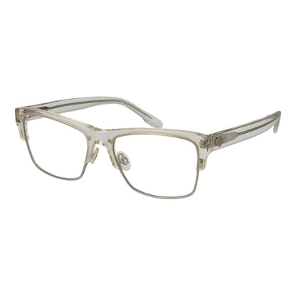 Spy Transparent Plastic Glasses (Frames) in full-rim rectangle style, unisex, demo lenses, transparent frame, and lenses width 55.