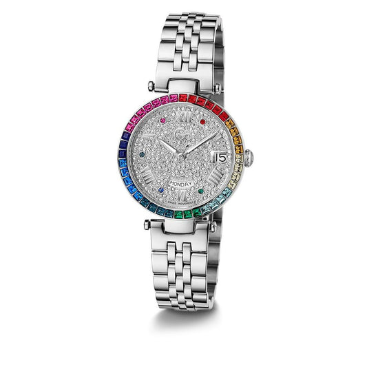 GC Gray Stainless Steel Dress Watch 1728,67434610848,Accessories,Dress Watches - Watches - Accessories,GC,Gray,New with tags,Watches - Accessories,Women