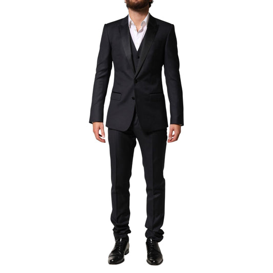 Dolce & Gabbana Black Wool Single Breasted 3 Piece Men Suit1728,67345645728,Black,Clothing,Dolce & Gabbana,IT44 | XS,Material: 03%PL+07%SE+90%WV,Men,New with tags,Suits & Blazers - Clothing,Three-Piece Suits - Suits & Blazers - Clothing