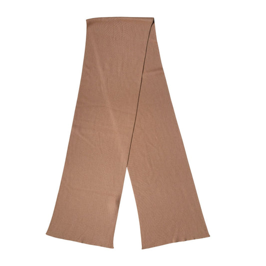 Dolce & Gabbana Brown Cashmere Knitted Neck Wrap Shawl Scarf