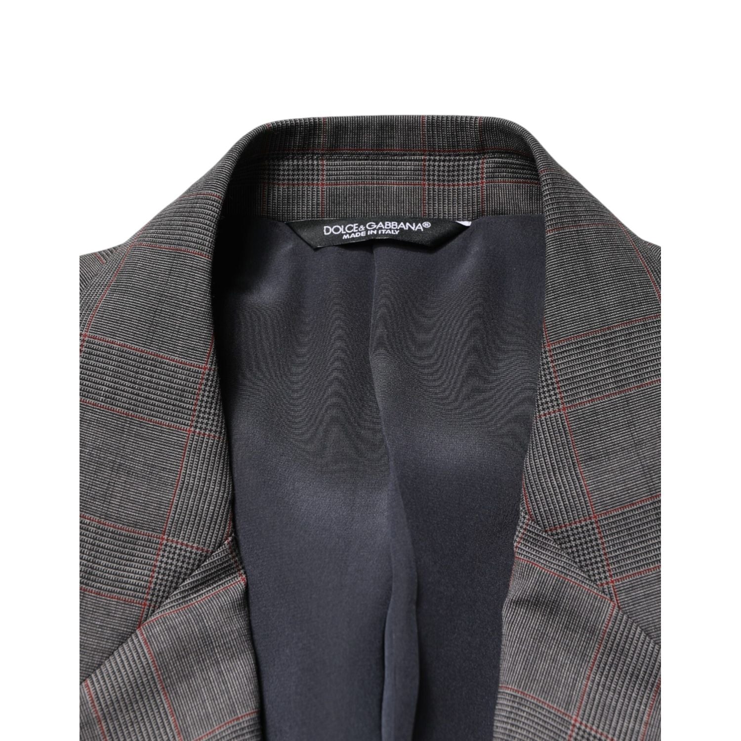 Dolce & Gabbana Gray Wool Single Breasted 2 Button Blazer