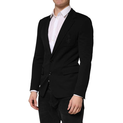 Dolce & Gabbana Black Wool Single Breasted 2 Button Blazer1728,67345645728,Black,Blazers - Suits & Blazers - Clothing,Clothing,Dolce & Gabbana,IT46 | S,Material: 08%PA+92%WV,Men,New with tags,Suits & Blazers - Clothing