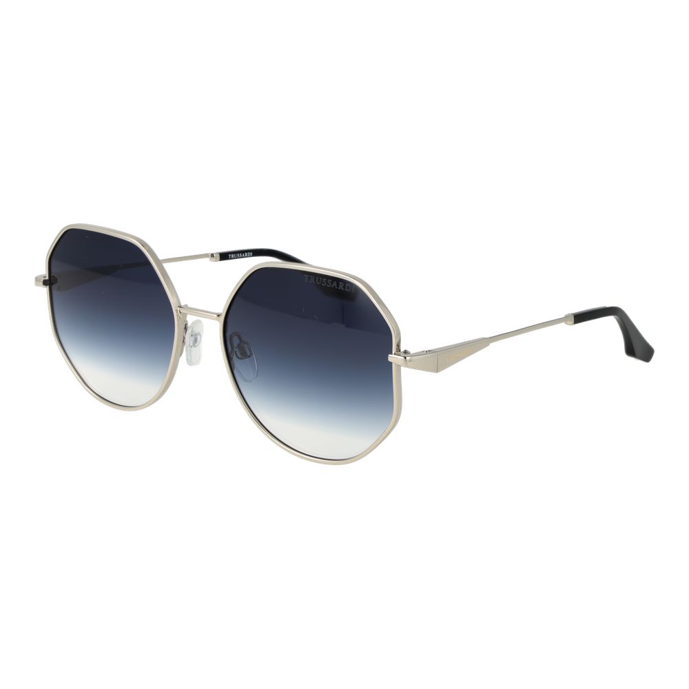 Trussardi Silver Metal Sunglasses