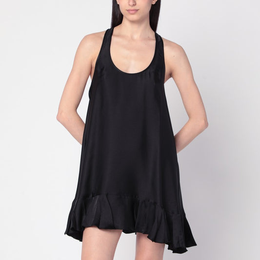 ANINE BING Black Lilith dress in silk blend A-02-11131SI/R_ANINE-BLK26_323