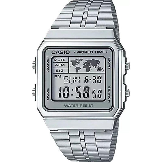 CASIO VINTAGE World Time - Silver WATCHES CASIO