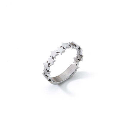 AN JEWELS JEWELRY Mod. ADC.R02S-8 silver star ring