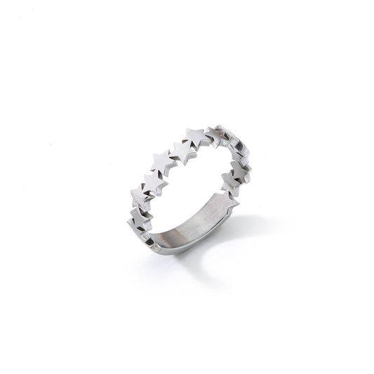 AN JEWELS JEWELRY Mod. ADC.R02S-8 silver star ring