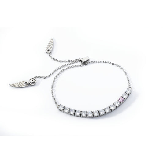 AN JEWELS JEWELRY Mod. AL.BLOY1SC bracelet with silver chain and crystal embellishments