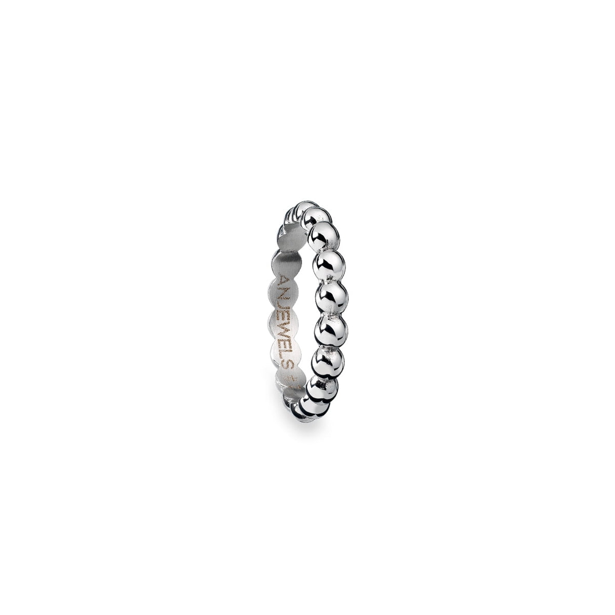 AN JEWELS JEWELRY Mod. AR.R1NS07S-7 elegant silver ring with bead design