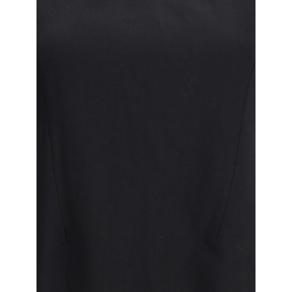 Alexander McQueen Black Wool Casual Dress