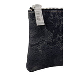 Close-up of Alviero Martini Prima Classe Black Polyester Wallet with zipper detail