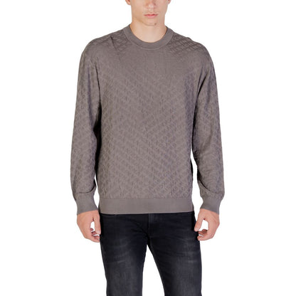 Armani Exchange Gray Polyamide Sweatshirt 1728,71956299936,Armani Exchange,Clothing,Gray,IT44 | S,Men,New with tags,Sweaters - Clothing,Sweatshirts - Sweaters - Clothing