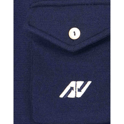 Autry Blue Nylon Cardigan 1728,75611013280,Autry,Blue,Cardigans - Sweaters - Clothing,Clothing,Men,New with tags,S,Sweaters - Clothing