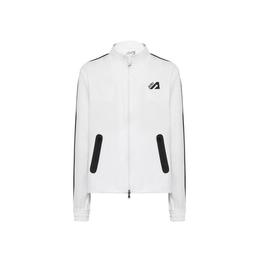 Autry White Elastane Shell Jacket 1728,75611013280,Autry,Clothing,Jackets & Coats - Clothing,L,M,New with tags,S,Shell Jackets - Jackets & Coats - Clothing,Sportswear - Clothing,Sweatshirt - Sportswear - Clothing,White,Women,XS