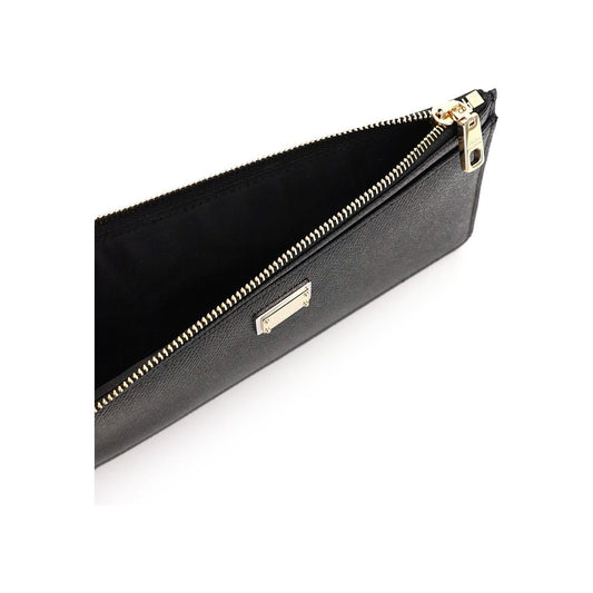 Dolce & Gabbana cardholder pouch in dauphine calfskin Small Leather Goods Dolce & Gabbana