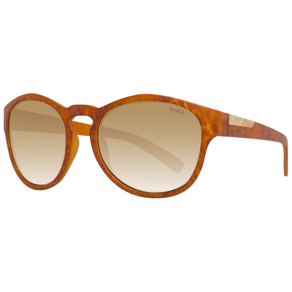 Unisex sunglasses BOLLE MOD. 12598 ROOKE 54 with brown frame and gradient lenses.