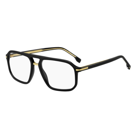 BOSS MOD. BOSS 1728 gent glasses with black and gold frame, stylish eyewear for men.