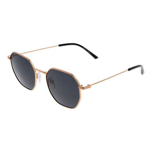 Alt Tag: BULGET MOD. BG3318M 5304AP gents sunglasses in gold frame with dark lenses